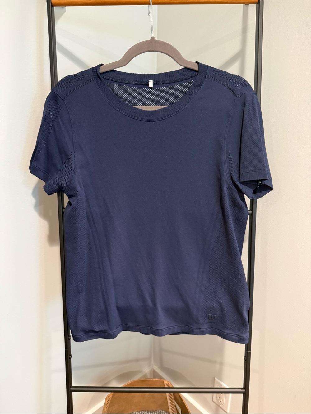 Wilson Navy Short Sleeve Tennis Performance Tee